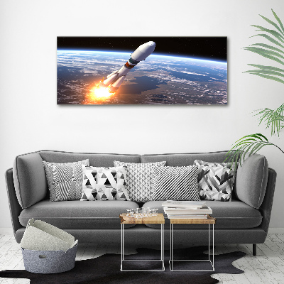 Quadro vetro acrilico Razzo spaziale