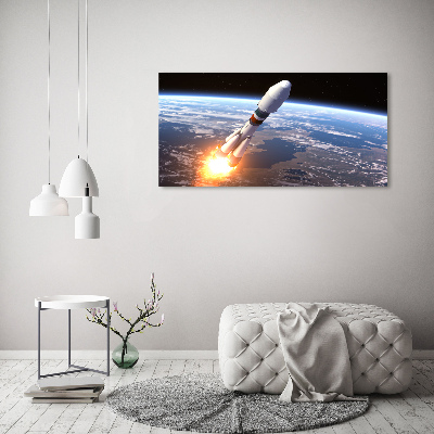 Quadro vetro acrilico Razzo spaziale