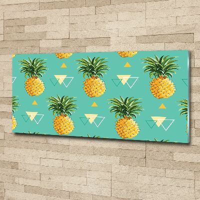 Quadro in vetro acrilico Ananas