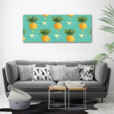 Quadro in vetro acrilico Ananas