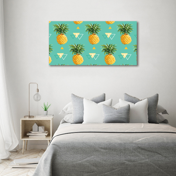 Quadro in vetro acrilico Ananas