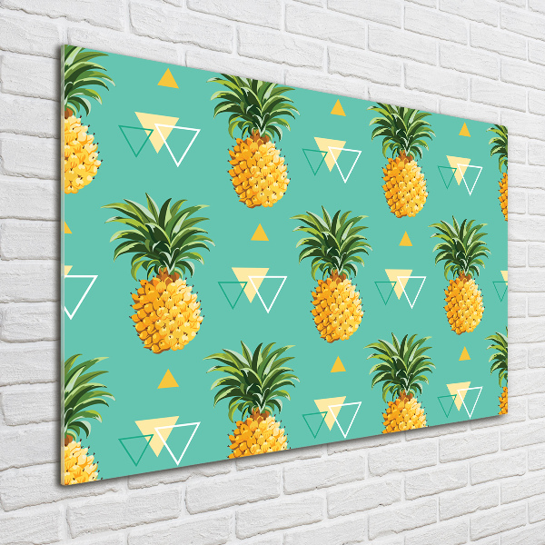 Quadro in vetro acrilico Ananas