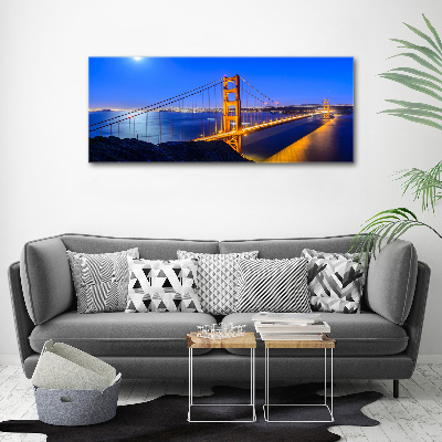 Quadro su vetro acrilico Ponte di San Francisco