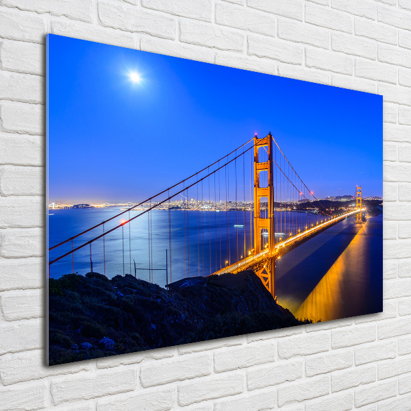 Quadro su vetro acrilico Ponte di San Francisco