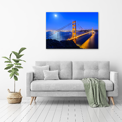 Quadro su vetro acrilico Ponte di San Francisco