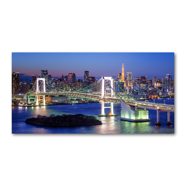 Quadro in vetro acrilico Ponte di Tokyo