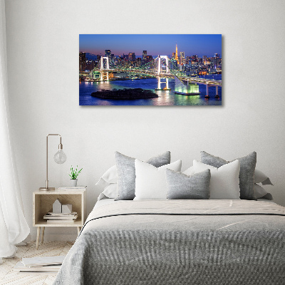 Quadro in vetro acrilico Ponte di Tokyo