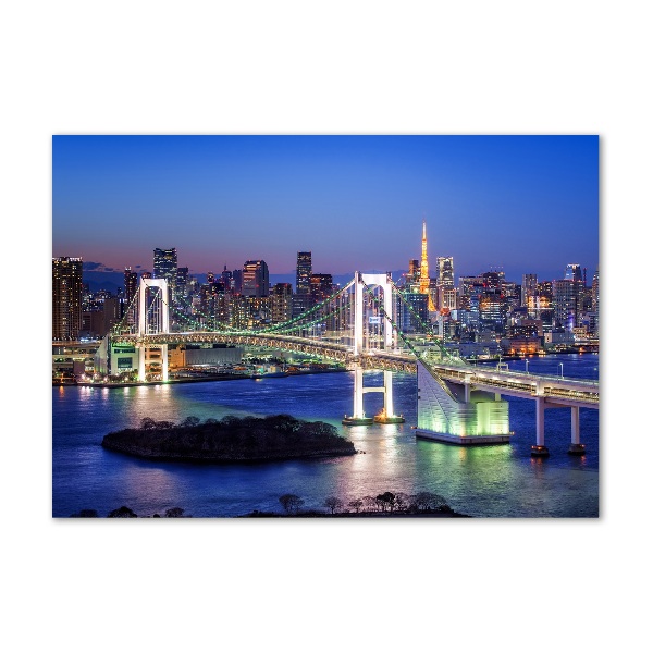Quadro in vetro acrilico Ponte di Tokyo