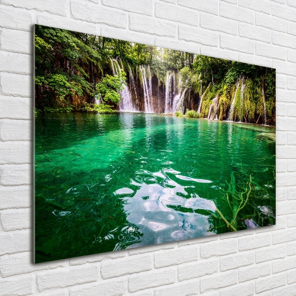 Quadro vetro acrilico Lago di Plitvice