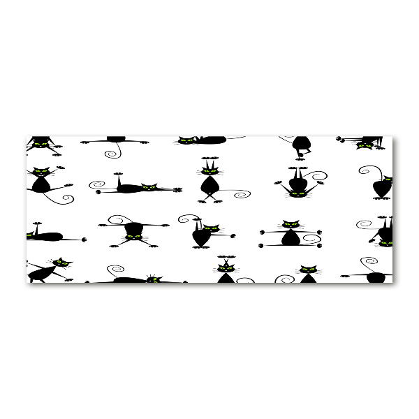 Quadro su vetro acrilico Illustrazione di gatti