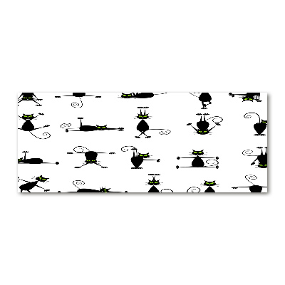 Quadro su vetro acrilico Illustrazione di gatti