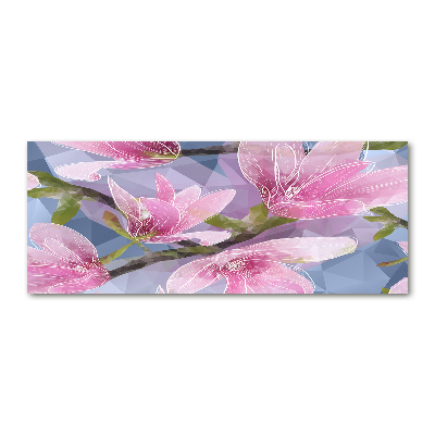 Quadro vetro acrilico Magnolia rosa