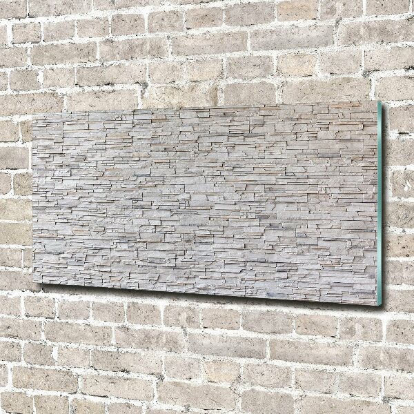 Quadro in vetro acrilico Muro di pietra