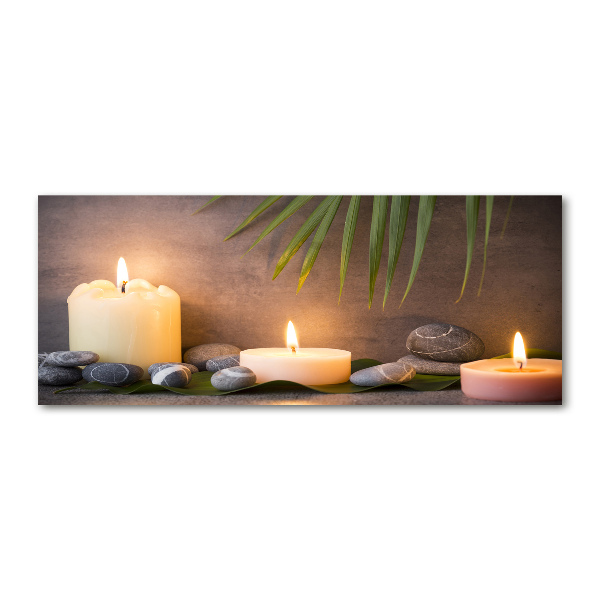 Quadro in vetro acrilico Candele accese