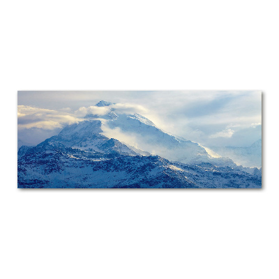 Quadro su vetro acrilico Cima della montagna