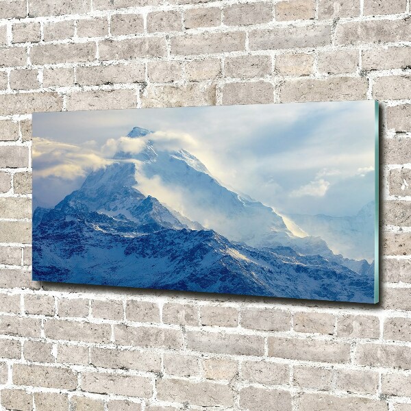 Quadro su vetro acrilico Cima della montagna