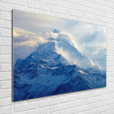 Quadro su vetro acrilico Cima della montagna