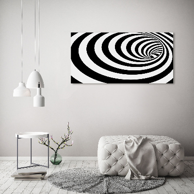Quadro in vetro acrilico Spirale a strisce