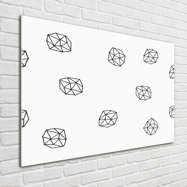 Quadro su vetro acrilico Modello astratto