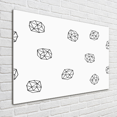 Quadro su vetro acrilico Modello astratto