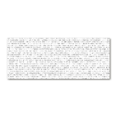 Quadro in vetro acrilico Codice binario