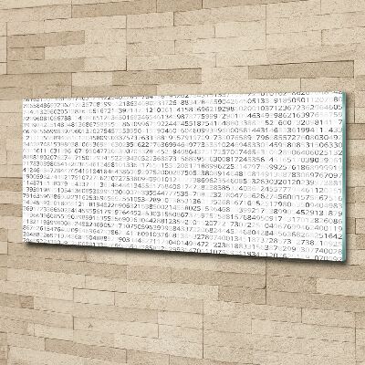 Quadro in vetro acrilico Codice binario