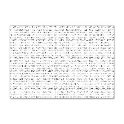 Quadro in vetro acrilico Codice binario