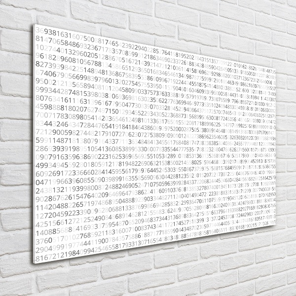 Quadro in vetro acrilico Codice binario