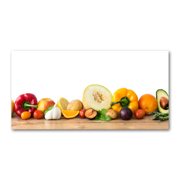 Quadro in vetro acrilico Frutta e verdura