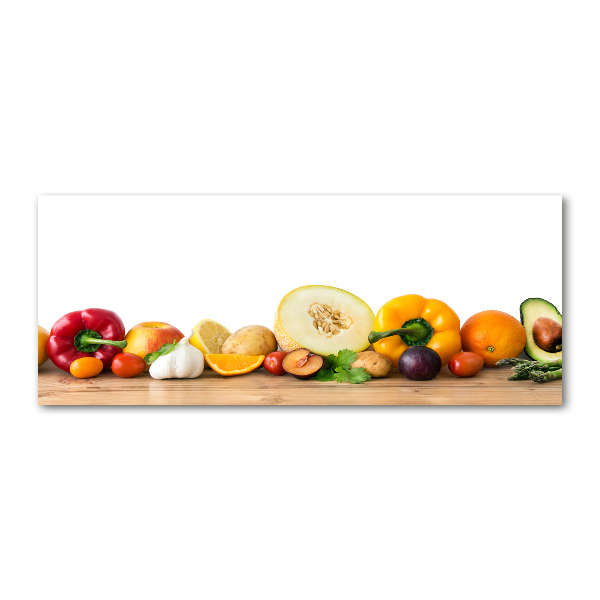 Quadro in vetro acrilico Frutta e verdura