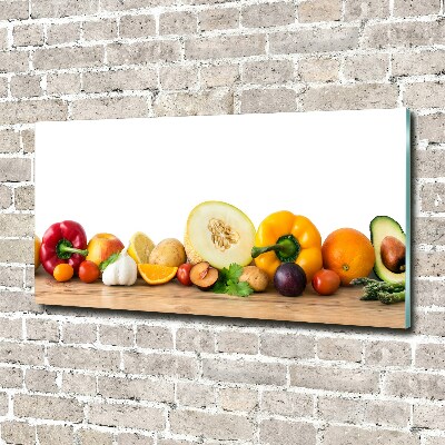 Quadro in vetro acrilico Frutta e verdura