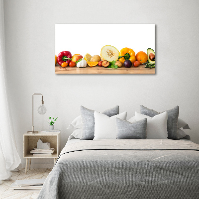Quadro in vetro acrilico Frutta e verdura