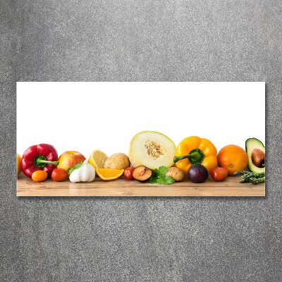 Quadro in vetro acrilico Frutta e verdura