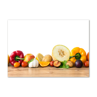 Quadro in vetro acrilico Frutta e verdura