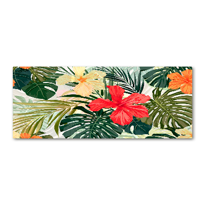 Quadro vetro acrilico Fiori hawaiani
