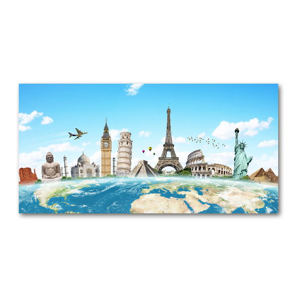 Quadro vetro acrilico Monumenti del mondo