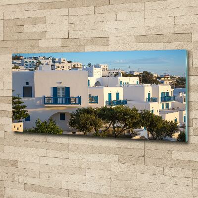Quadro su vetro acrilico Mykonos, Grecia