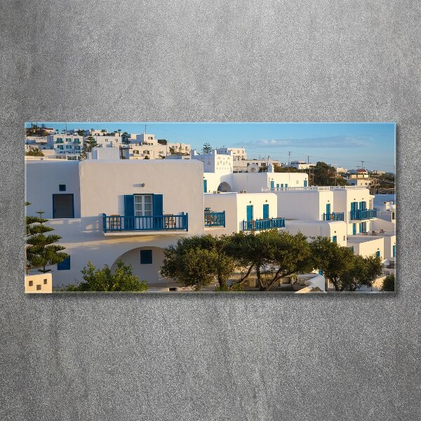 Quadro su vetro acrilico Mykonos, Grecia