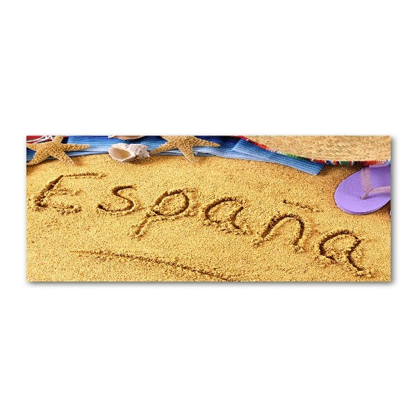 Quadro su vetro acrilico Iscrizione spagnola