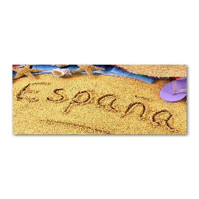 Quadro su vetro acrilico Iscrizione spagnola