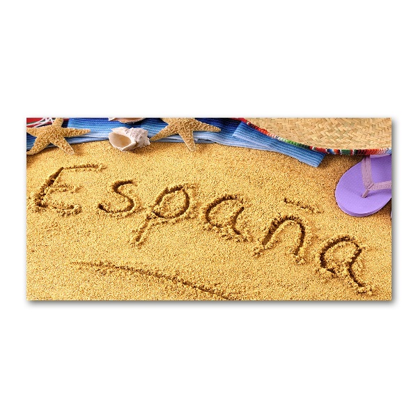 Quadro su vetro acrilico Iscrizione spagnola