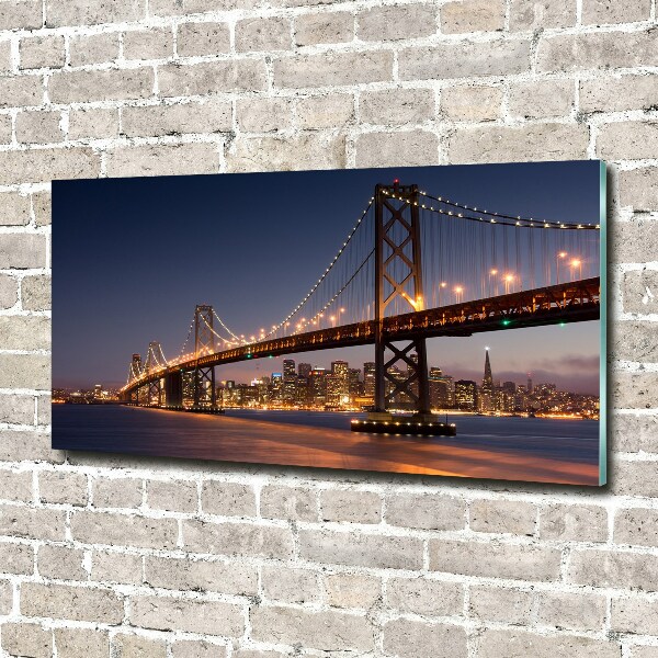 Quadro in vetro acrilico Ponte di San Francisco