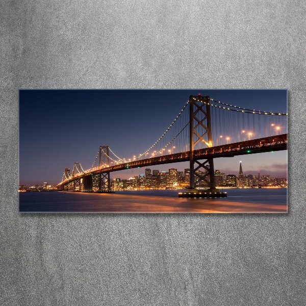 Quadro in vetro acrilico Ponte di San Francisco