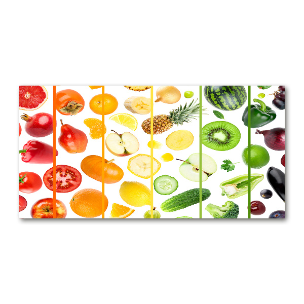 Quadro vetro acrilico Frutta e verdura