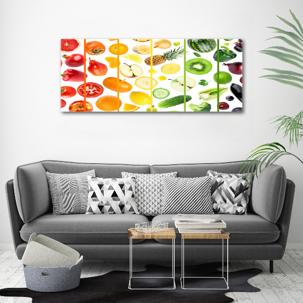 Quadro vetro acrilico Frutta e verdura
