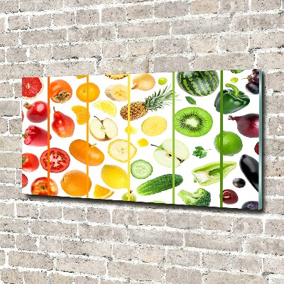 Quadro vetro acrilico Frutta e verdura