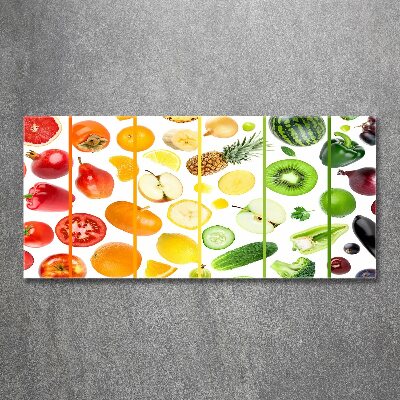 Quadro vetro acrilico Frutta e verdura