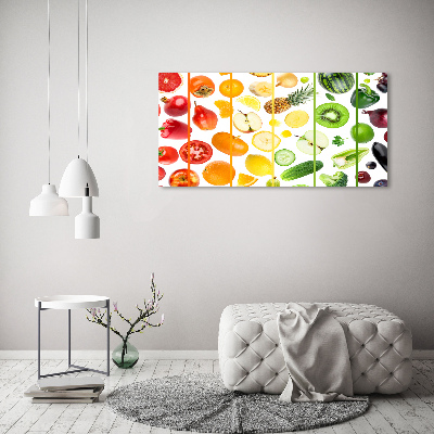 Quadro vetro acrilico Frutta e verdura