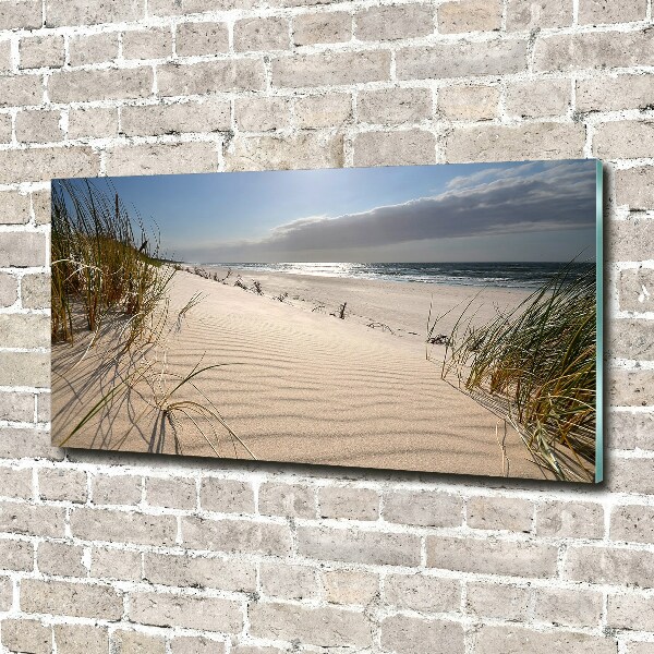 Quadro su vetro acrilico Spiaggia di Mrzeżyno