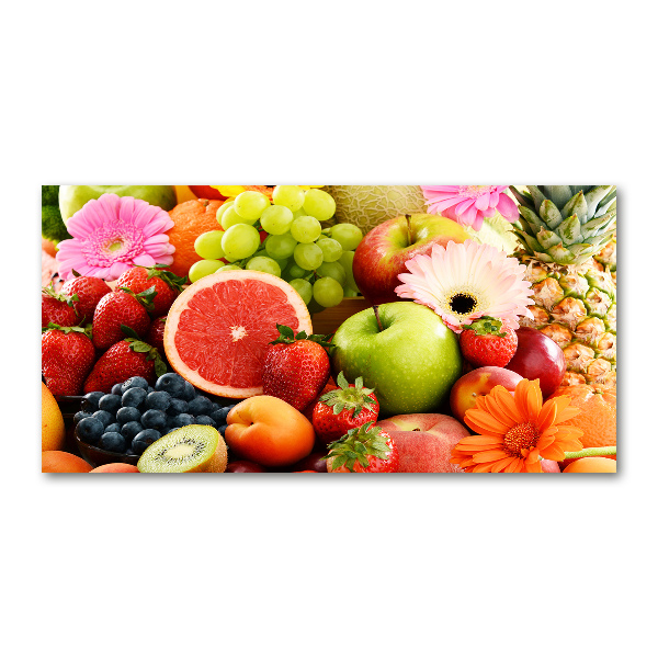 Quadro su vetro acrilico Frutti colorati